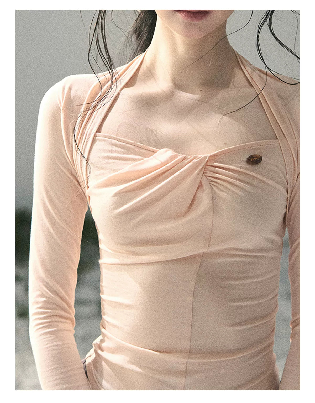 Breeze Layered Cropped Long-Sleeve Tee