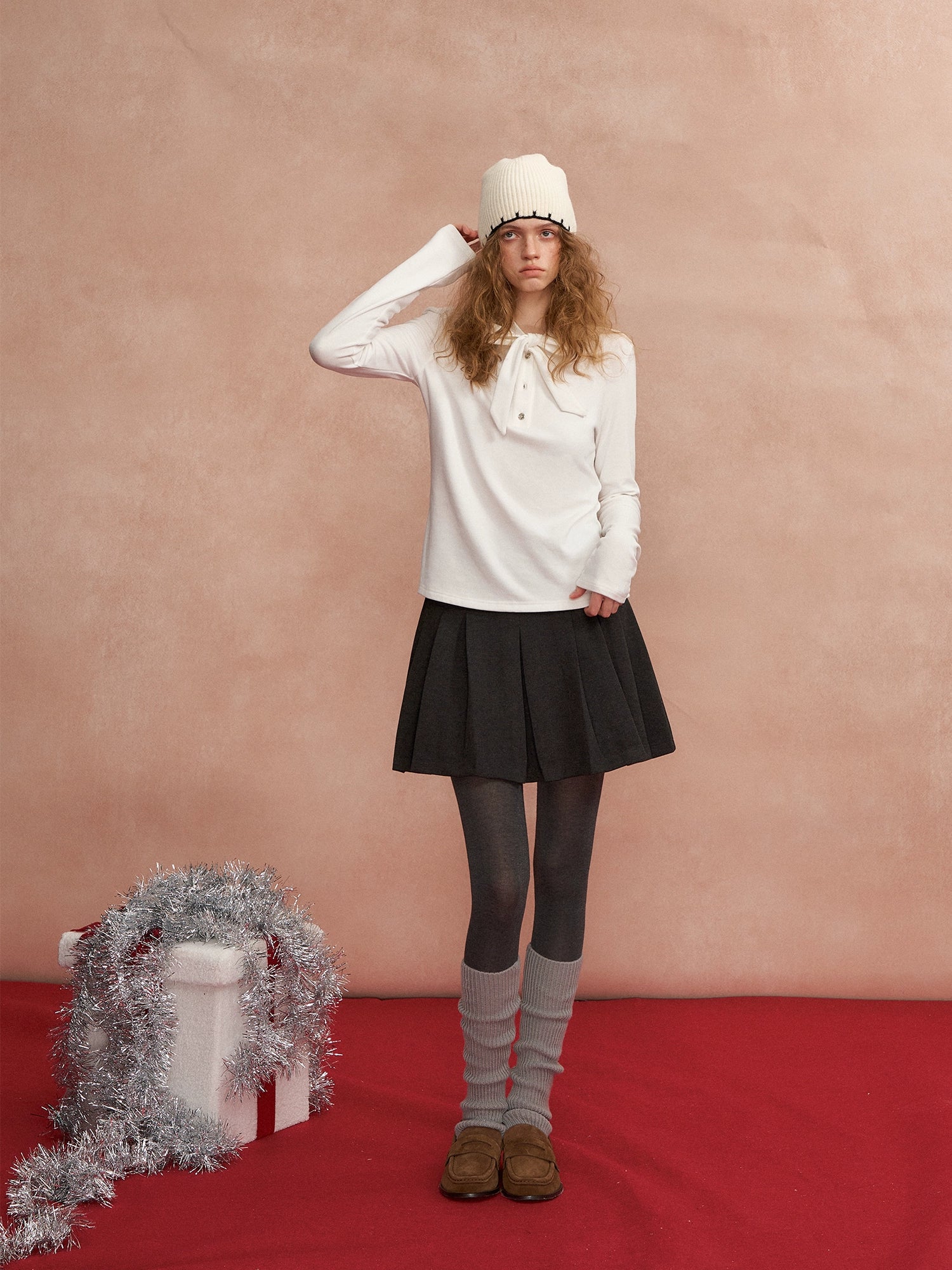 Velvet Ribbon Bow Tee