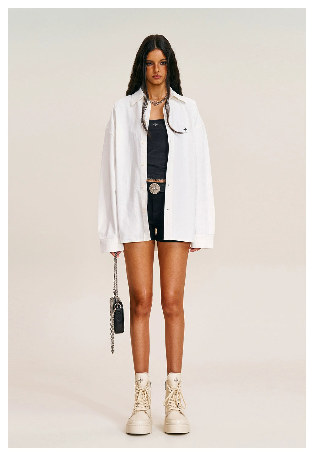 Cross Giant Oversized Utility Shirt