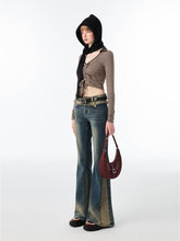 (Final Sale) Patchwork Flared Jeans - CHINASQUAD