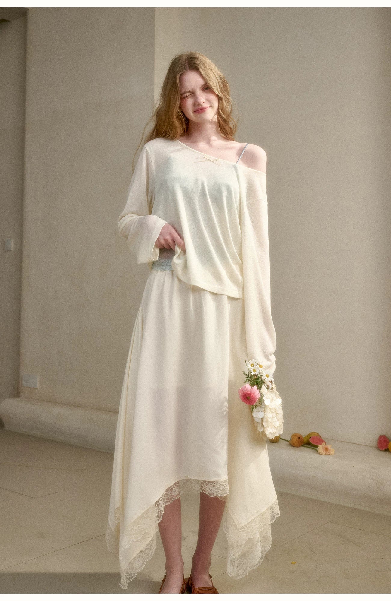 Cloud Veil Lyocell Relaxed Sheer T-Shirt