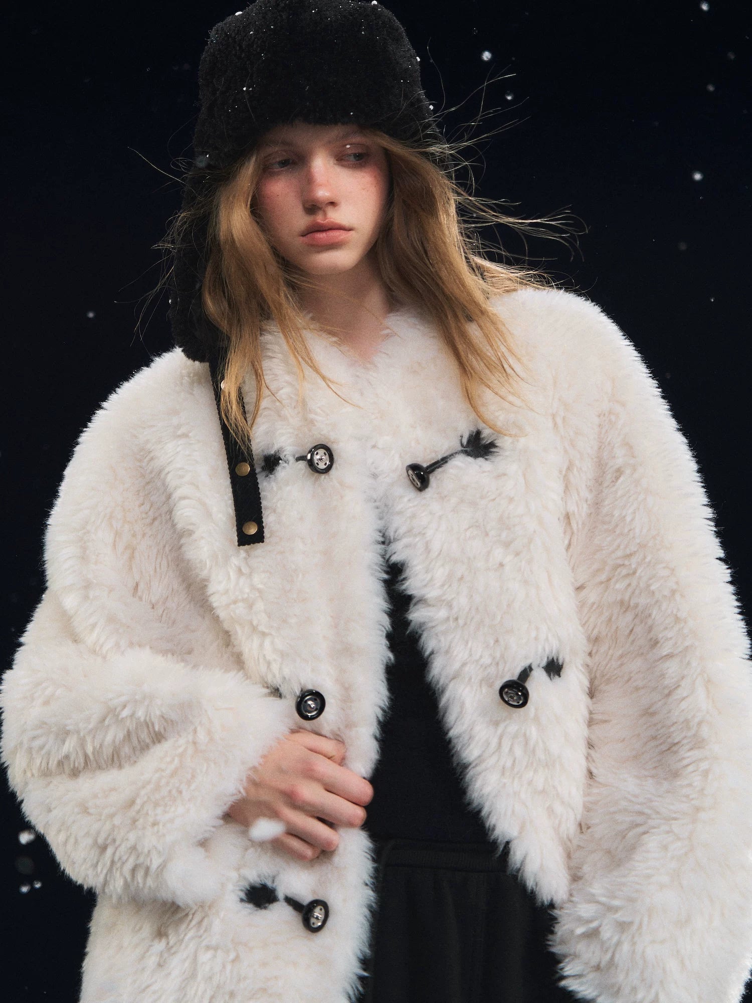 Plush Button-Up Fleece Jacket