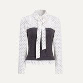 Polka Dot Preppy Shirt - CHINASQUAD