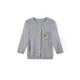 Cashmere Round Neck Regular Shoulder Cardigan - CHINASQUAD