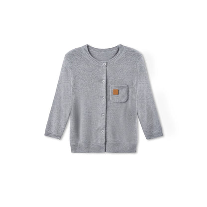 Cashmere Round Neck Regular Shoulder Cardigan - CHINASQUAD