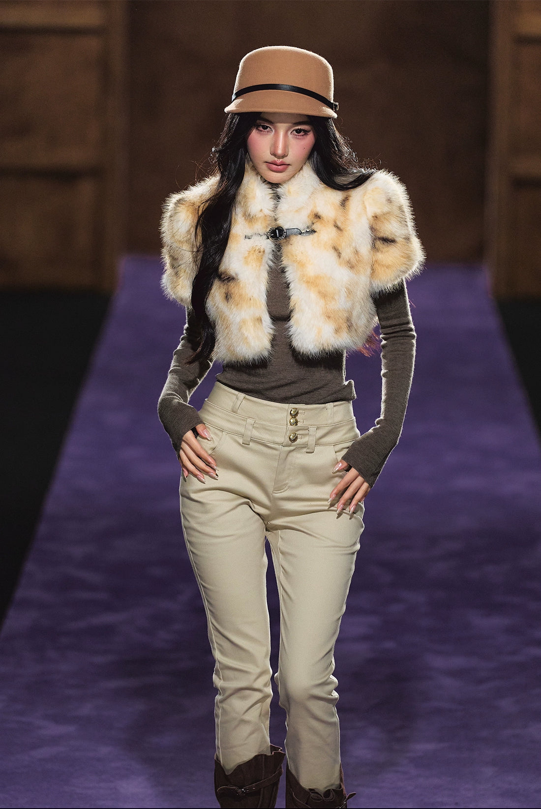 Dual-Waistband High-Rise Stretch Skinny Jeans