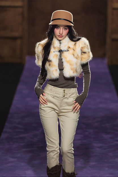 Dual-Waistband High-Rise Stretch Skinny Jeans