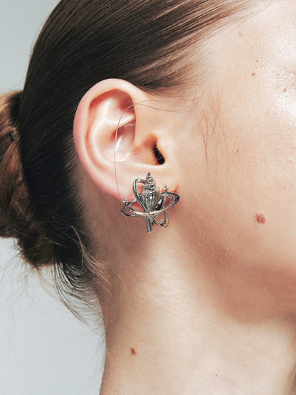 Seashell Star Stud Earrings