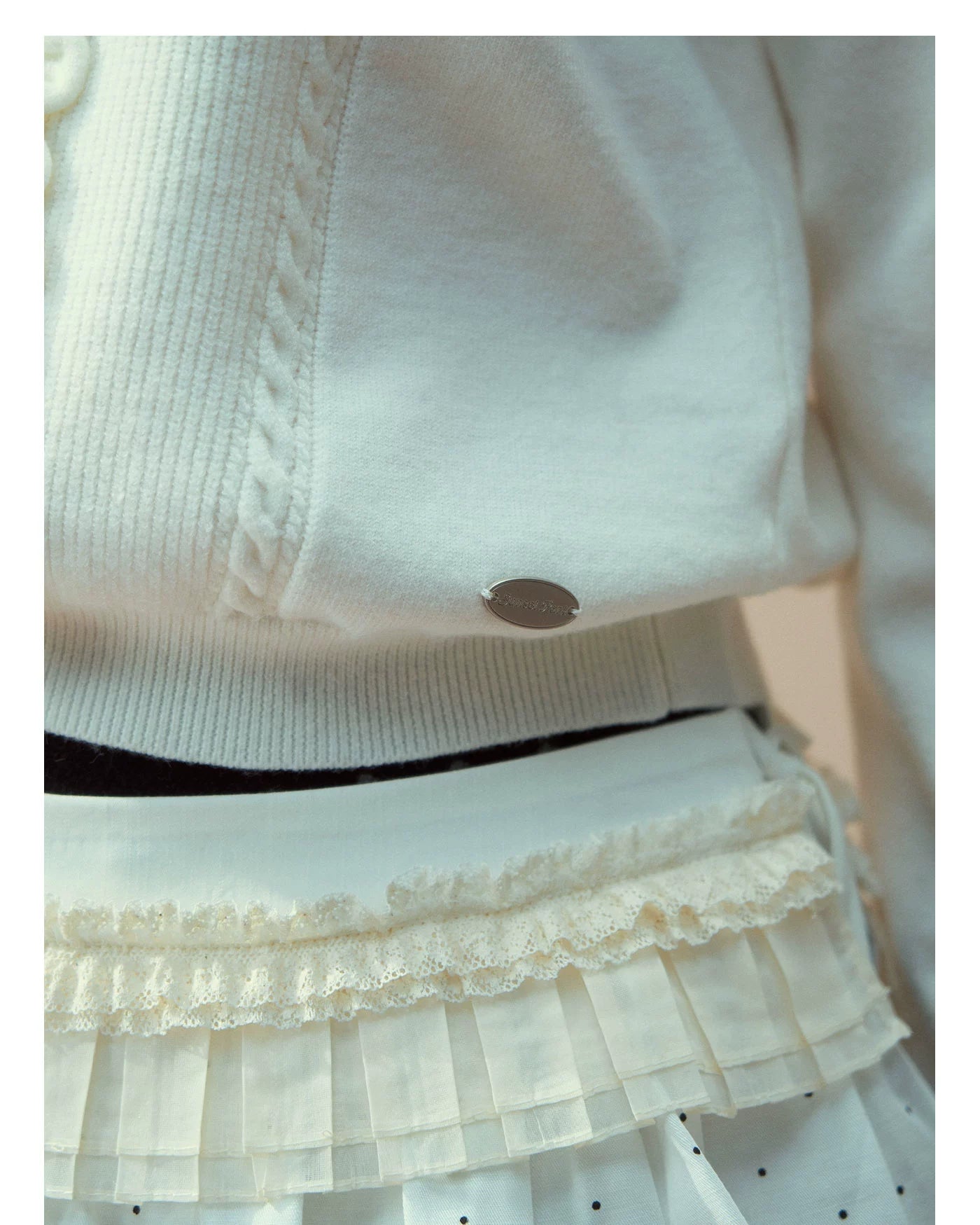 Tiered Polka Dot Layered Skirt - CHINASQUAD