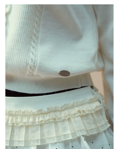 Tiered Polka Dot Layered Skirt - CHINASQUAD