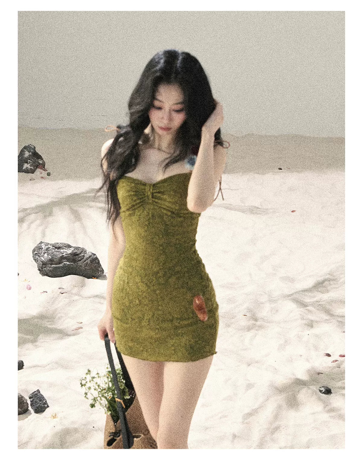 French Vine Jacquard Bodycon Mini Dress