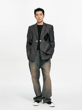 Hollow Out Single-Breasted Suit Jacket - CHINASQUAD