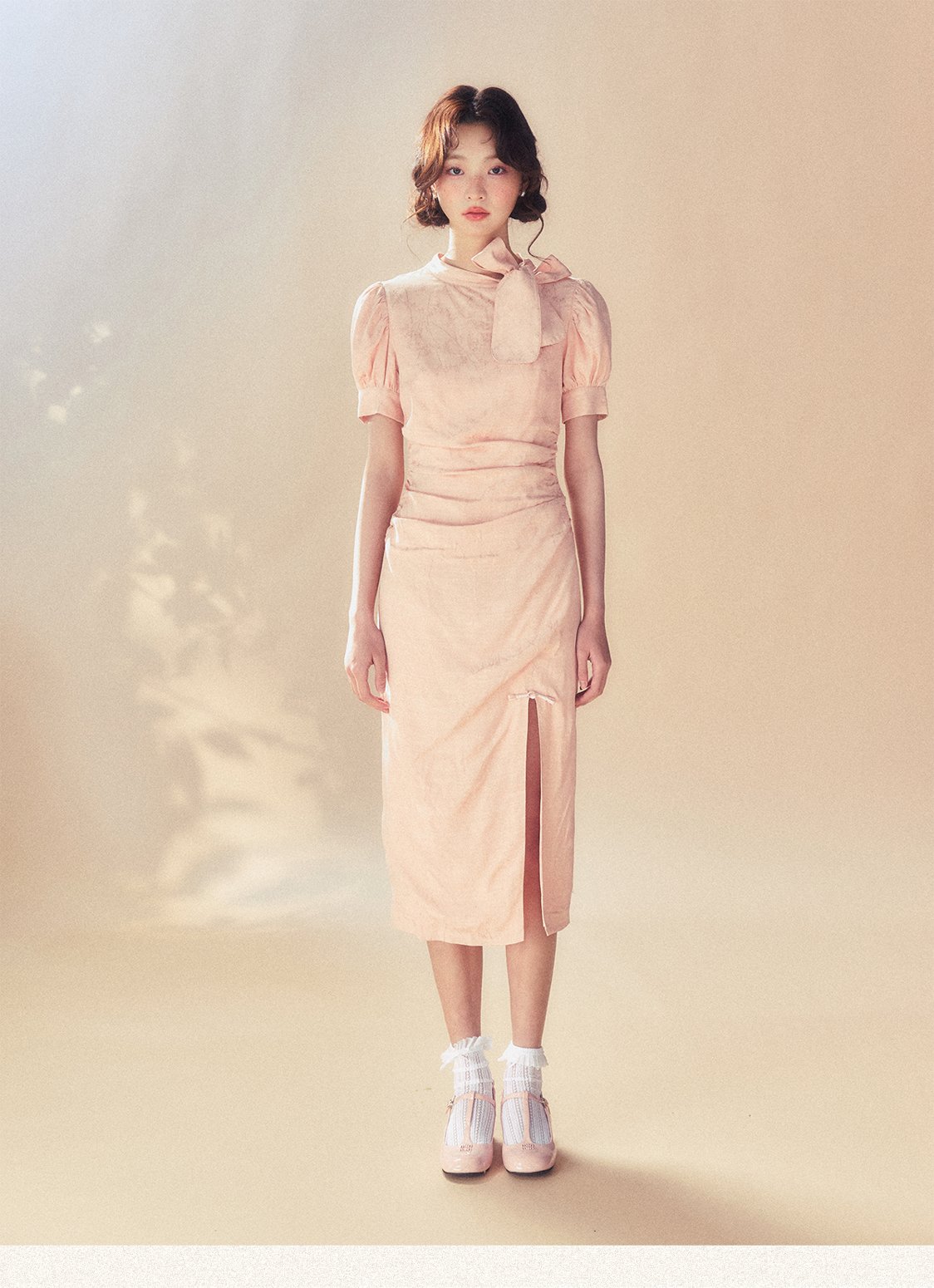 Pink Cheongsam Dress - CHINASQUAD