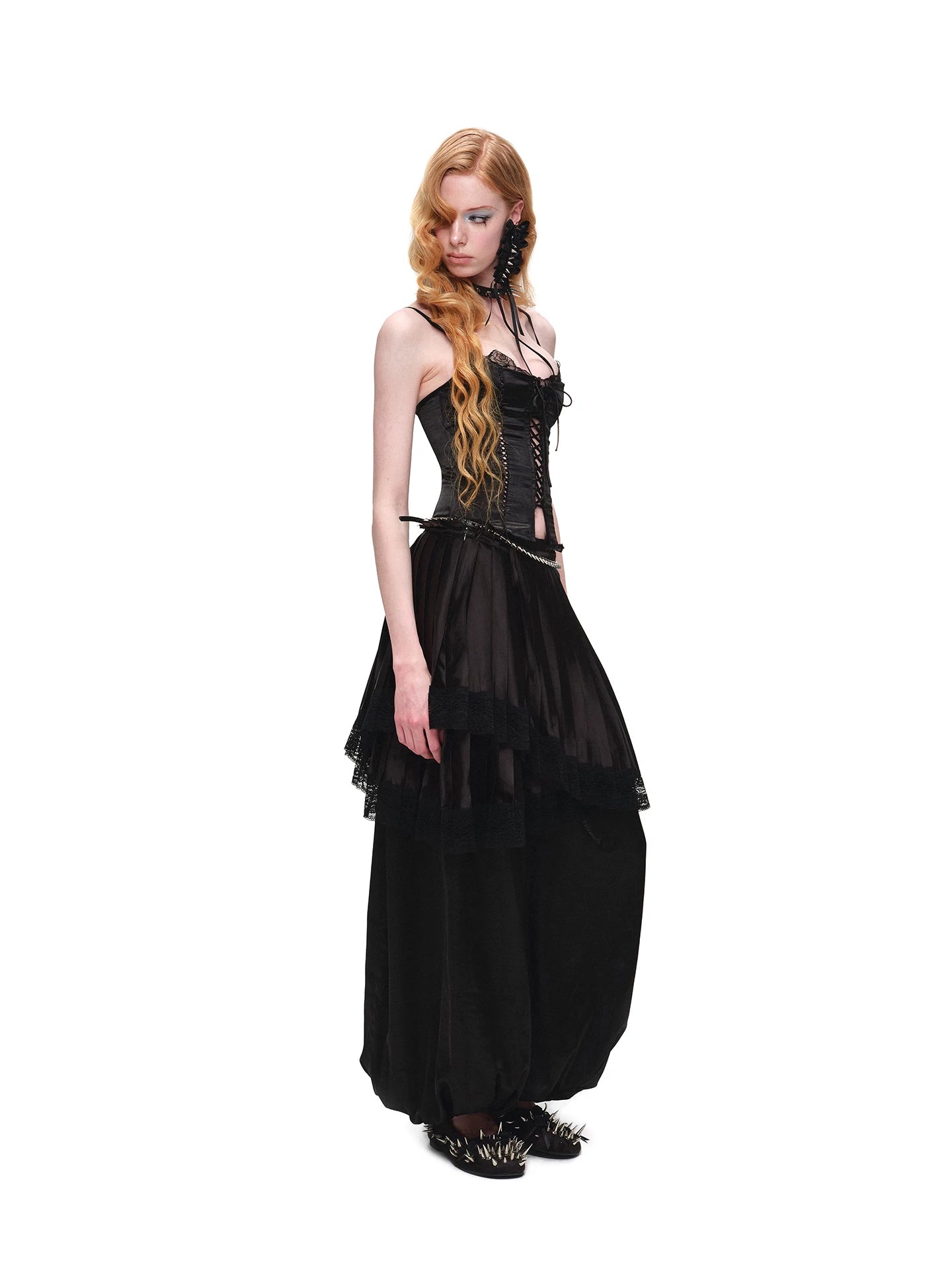 Relaxed Satin Balloon Trousers