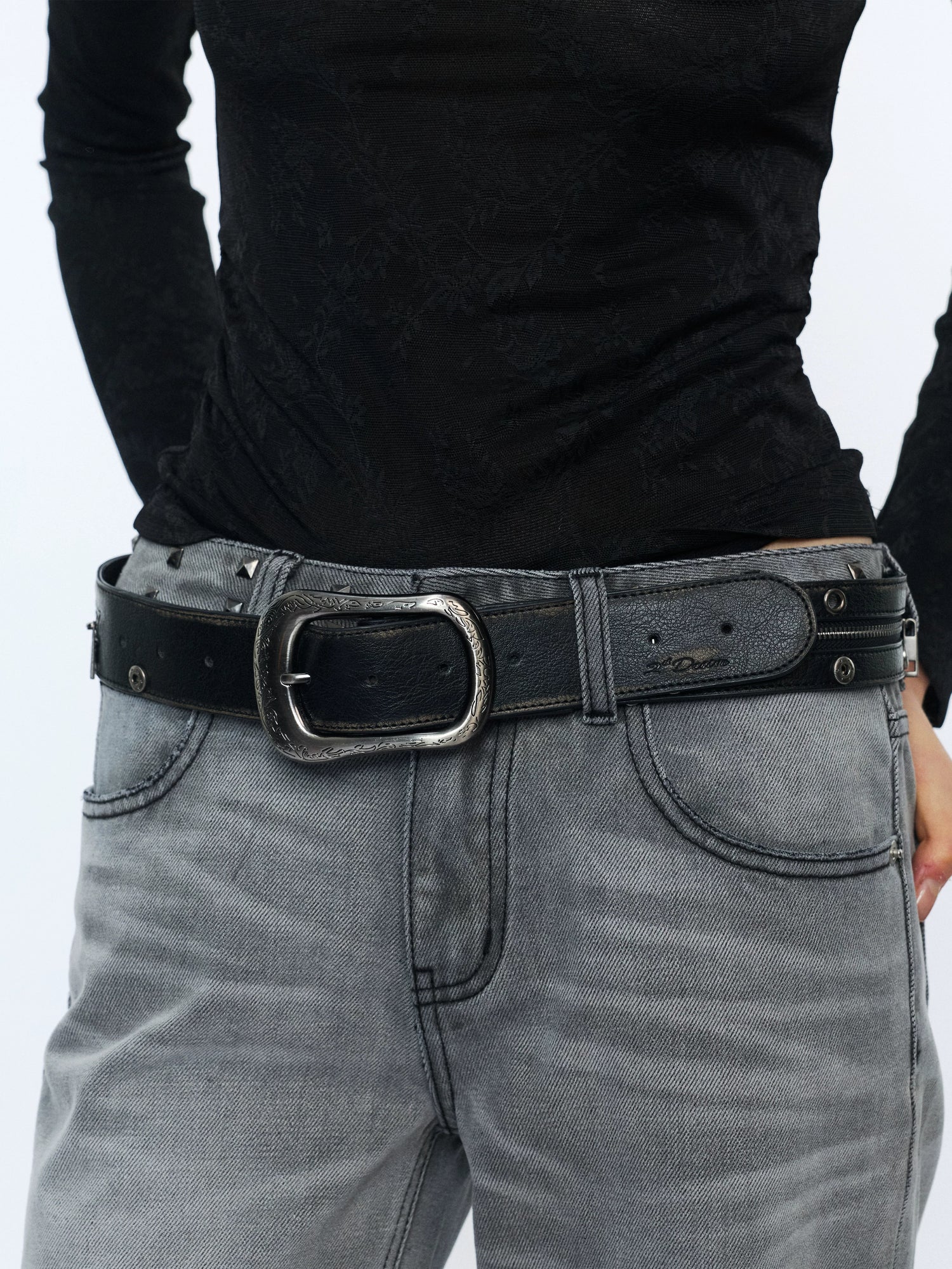 Vintage Detachable Buckle Zip Waist Bag Belt