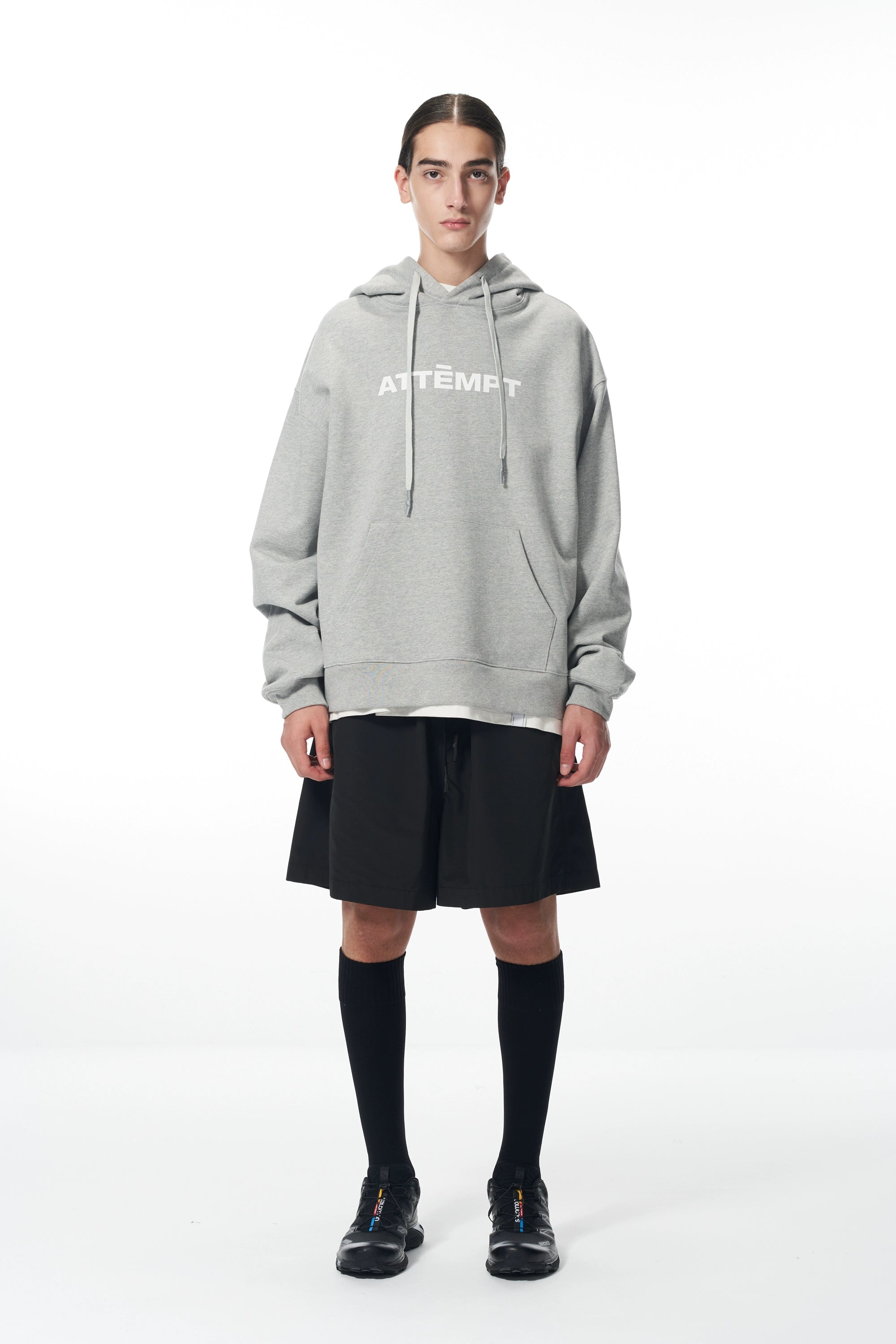 Essential Logo Sweatshirt &amp; Hoodie &amp; Sweatpants Set