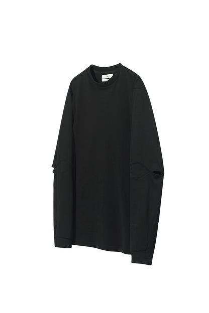 Disjointed Structure Long Sleeve T-Shirt