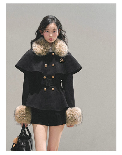 Two-Piece Winter Jacket &amp; Mini Skirt Set