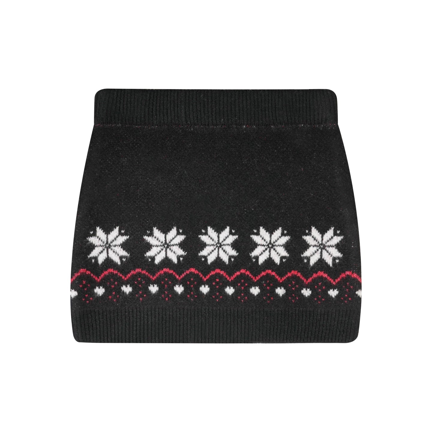 Hooded Knit Cardigan &amp;  Mini Skirt Two-Piece Set