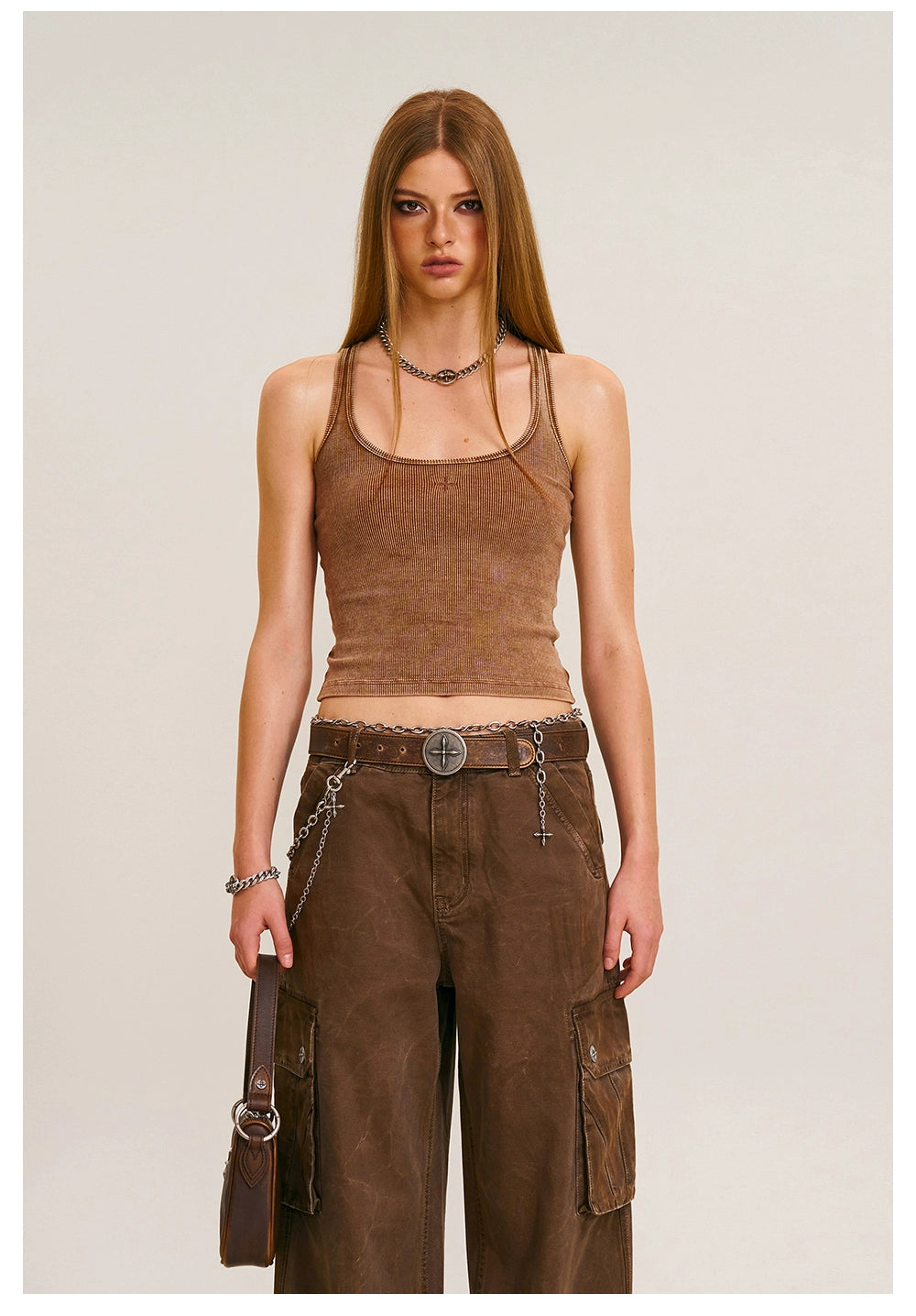 Storm Vintage Moto Washed Tank Top