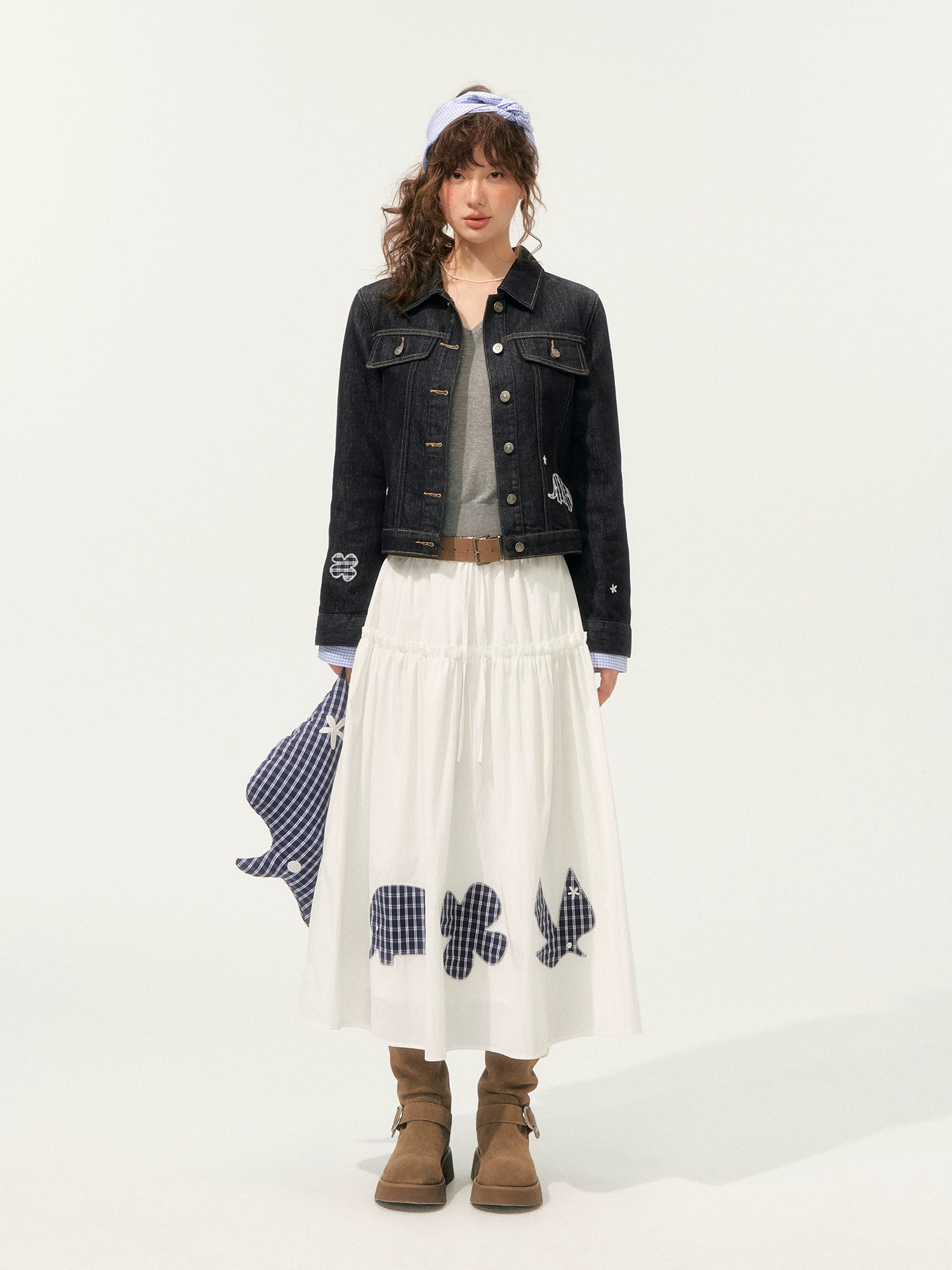 Embroidery Retro Denim Jacket