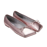 Toe Bow Ballerina Flats - CHINASQUAD