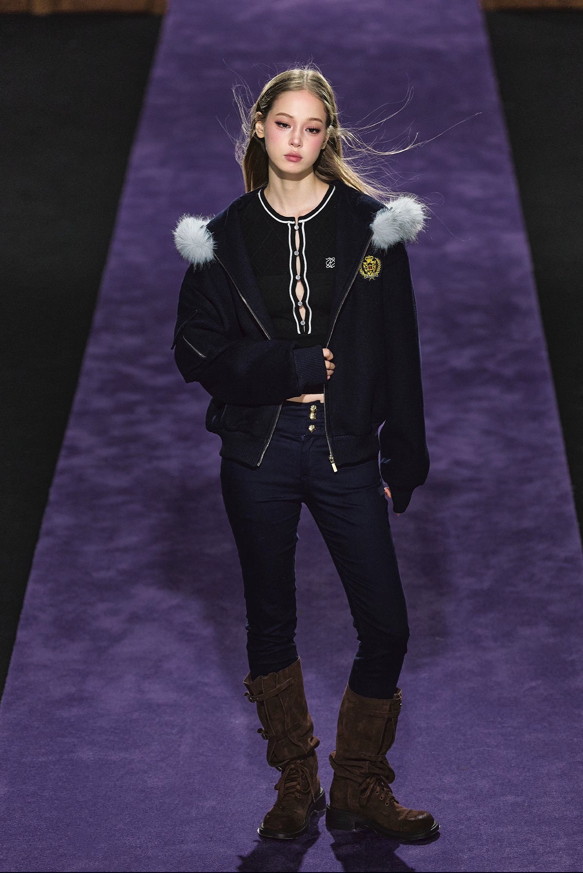 Dual-Waistband High-Rise Stretch Skinny Jeans