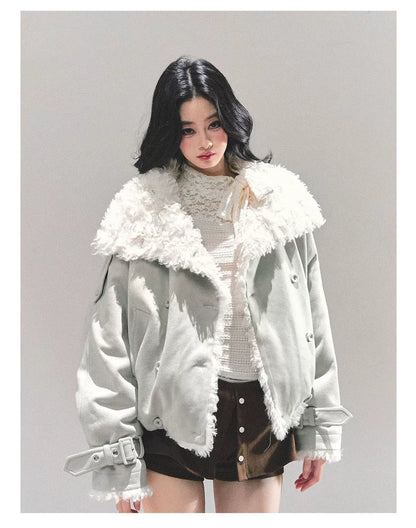 Shearling Winter Puffer Jacket