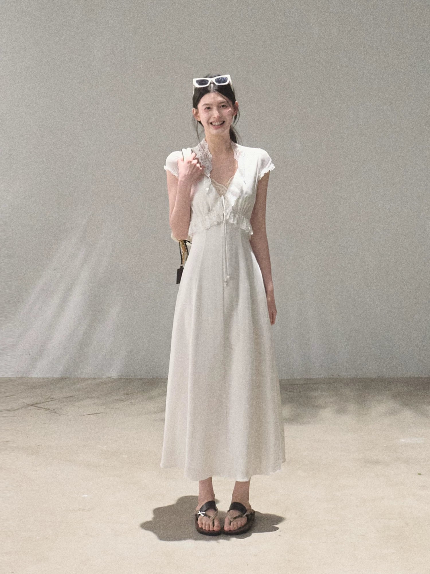 Lyocell Linen Tie-Waist Dress