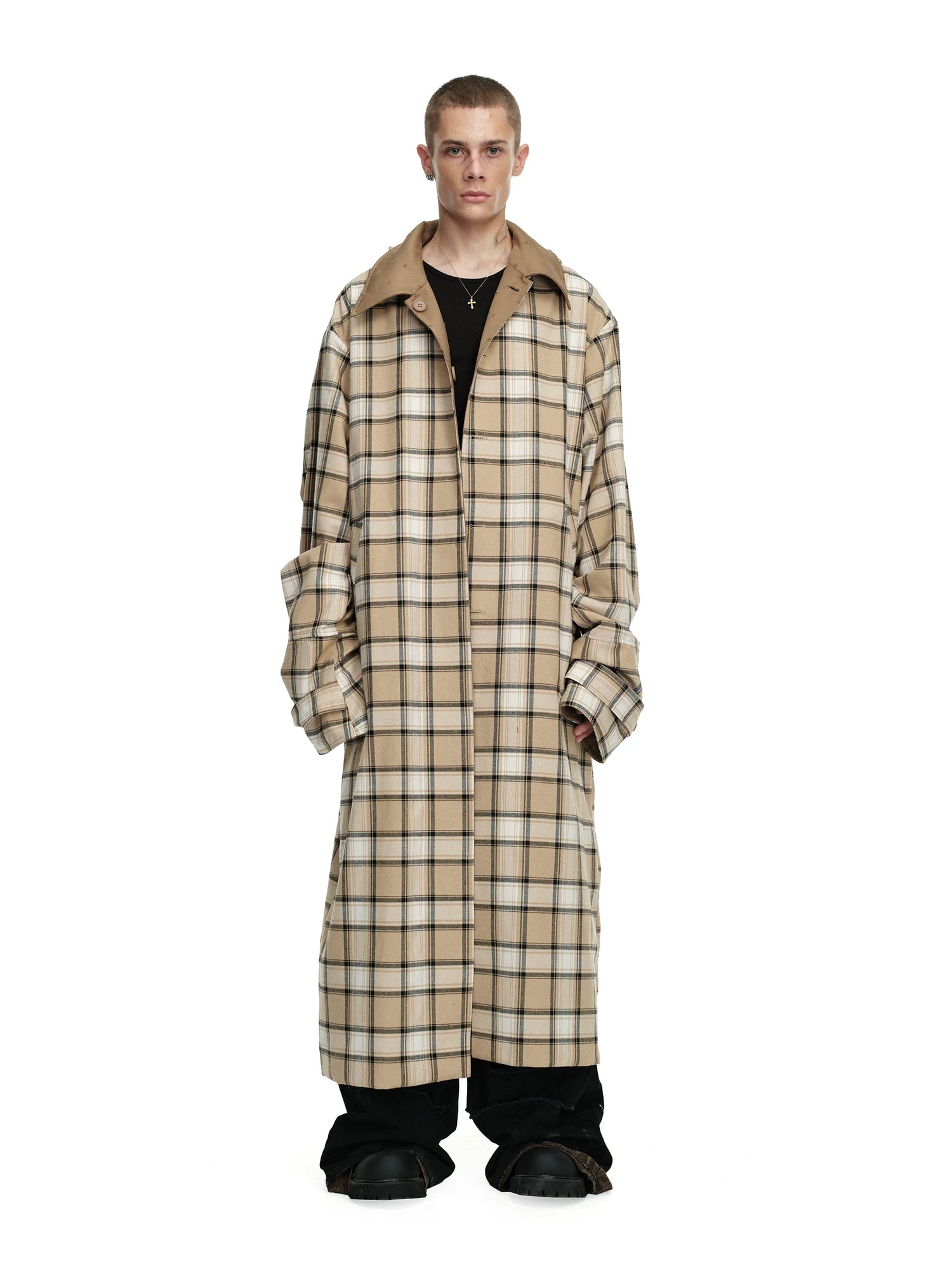 Reversible Hooded Long Coat
