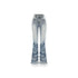 Blue Distressed Slim-Fit Flared Jeans - CHINASQUAD