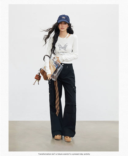Ruched Cargo Pants - CHINASQUAD