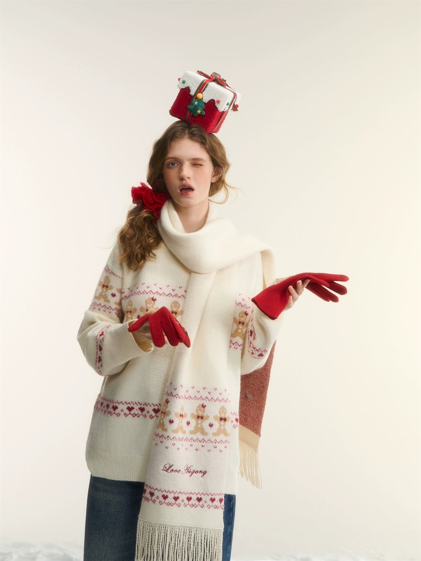 Wool-Blend Gingerbread Sweater
