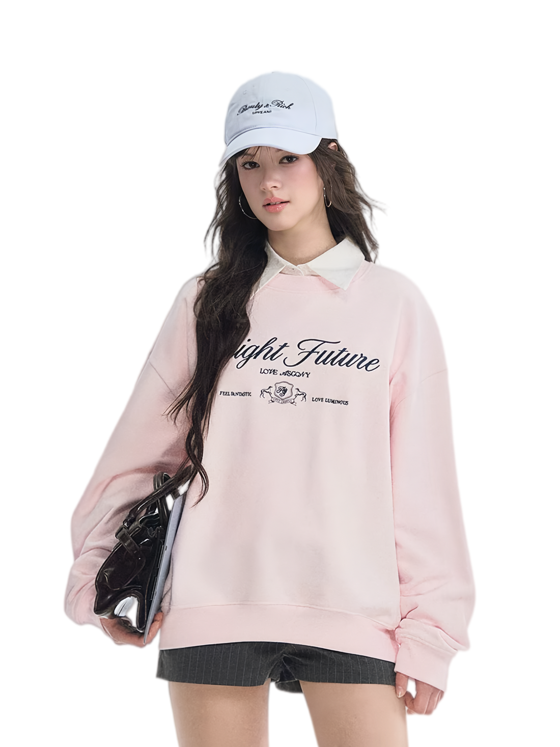 Embroidered Graphic Crewneck Sweatshirt