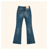 Compass Retro Blue Tarpan Classic Flared Jeans - CHINASQUAD