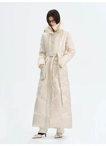 White Duck Down Puffer Coat