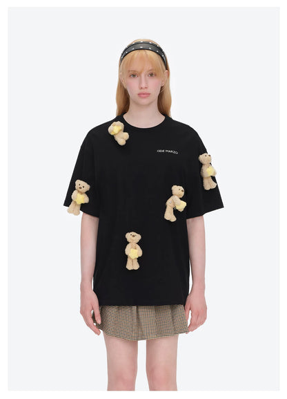 Lumi Star Bear Embellished T-shirt