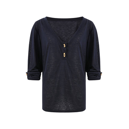 Textured Silk-Blend V-Neck Pullover &amp; Tank Top Set