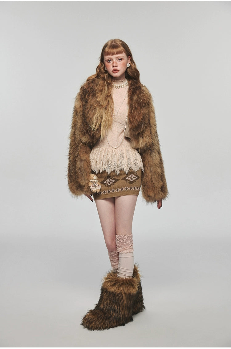 Rat Fur Short Thickened Coat - CHINASQUAD