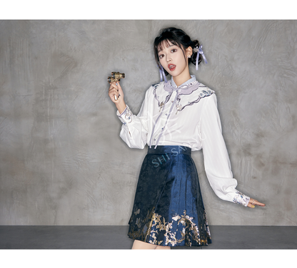 (Final Sale) "春黛" Modern-style Hanfu Skirt