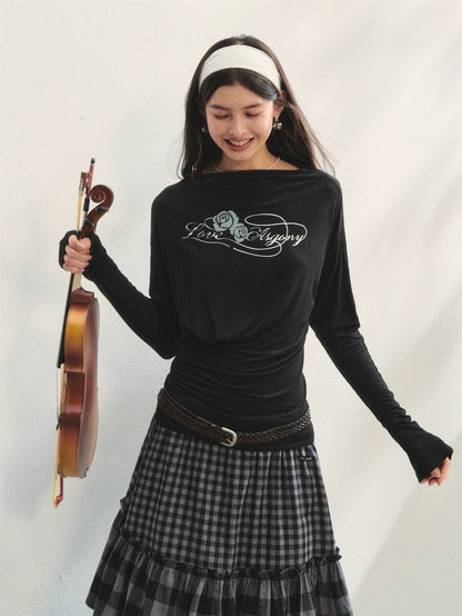 Floral Ruched Sun-Protective T-shirt - CHINASQUAD