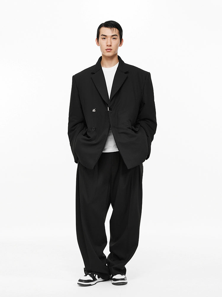 Double-Breasted Suit Jacket - CHINASQUAD