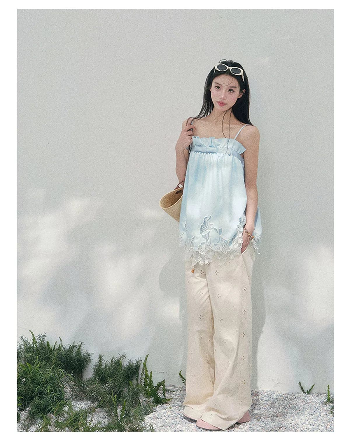 Bouquet Summer Lace Camisole Top