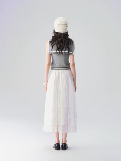 Ethereal Cloud Tulle Maxi Skirt