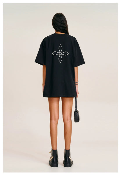 Vintage Cross Compass Oversized Tee