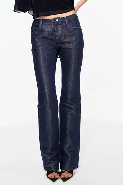 Pearl Sheen Flare Jeans