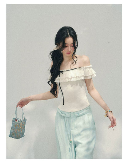 Pearl Fall Off-Shoulder Top