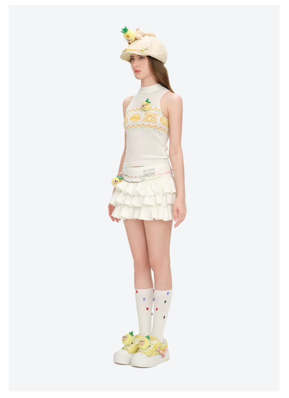 Candy Bear Platform Canvas Sneakers