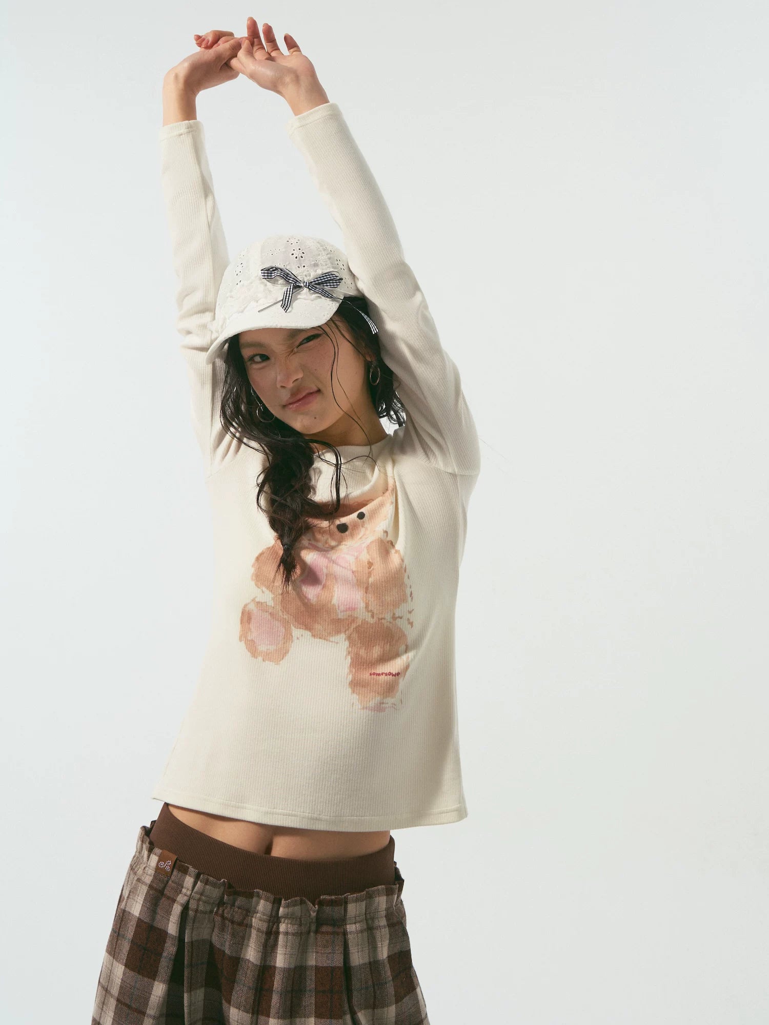 Long-Sleeve Cotton-Blend T-Shirt