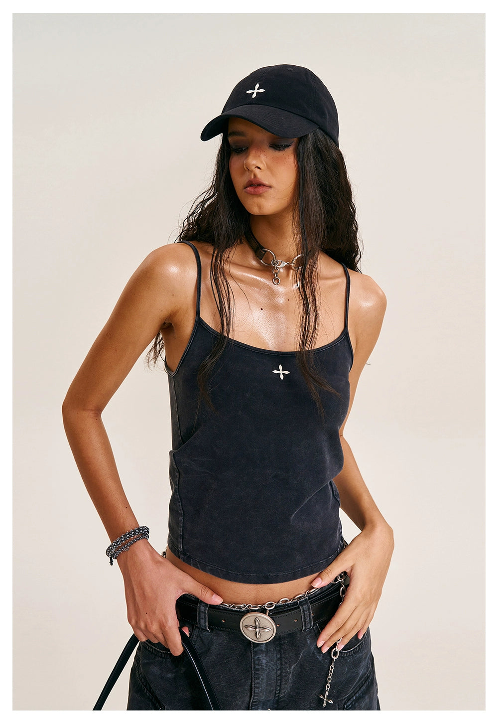 Compass Badge Cotton Baseball Cap